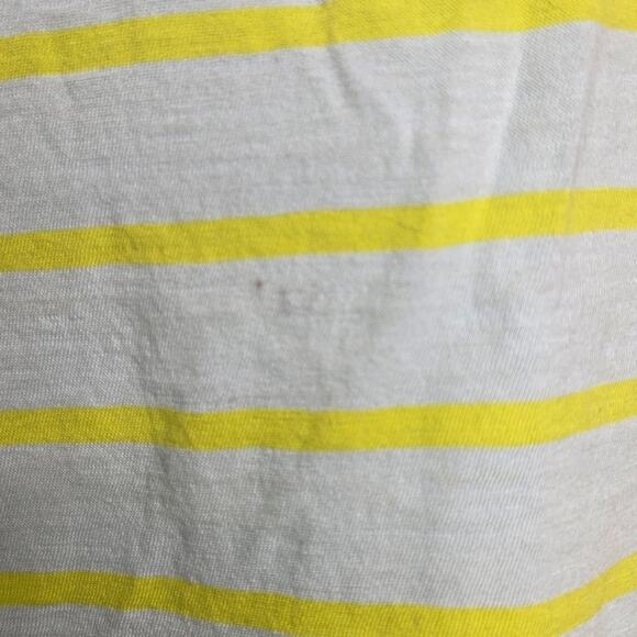 J. CREW Set of 2 Short Sleeve T Shirts Gray and Aqua Blue & Green Striped Size M - Picture 6 of 13